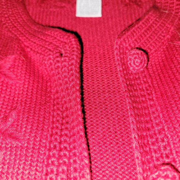 Bright Red Cardigan Sweater  - EUC - Picture 8 of 9